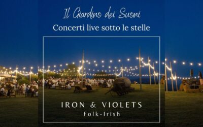 🎶 Giovedì 24 Luglio – IRON & VIOLETS – cena a buffet e concerto live sotto le stelle 🎶