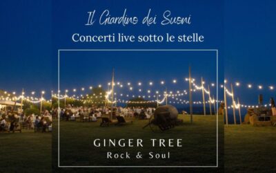 🎶 Giovedì 26 Giugno – GINGER TREE – cena a buffet e concerto live sotto le stelle 🎶