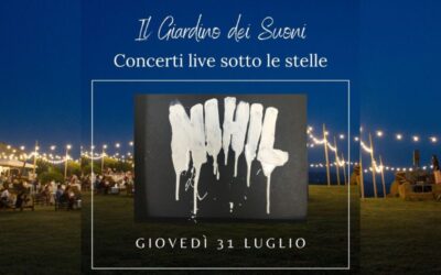 🎶 Giovedì 31 Luglio – NIHIL – cena a buffet e concerto live sotto le stelle 🎶